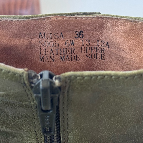 Miz Mooz Alisa Ruched Buttoned Leather Booties Womens Size 36 - Picture 11 of 11